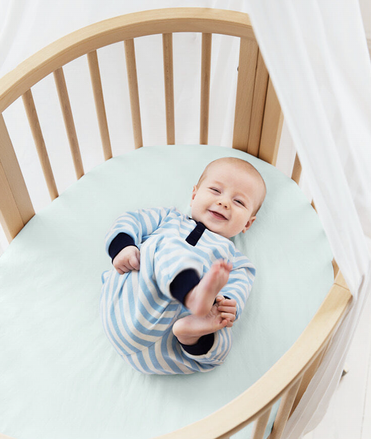 Sleepi Mini Fitted Sheet by Stokke Bedding Stokke