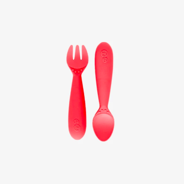 Mini Utensils by EZPZ Nursing + Feeding EZPZ Coral