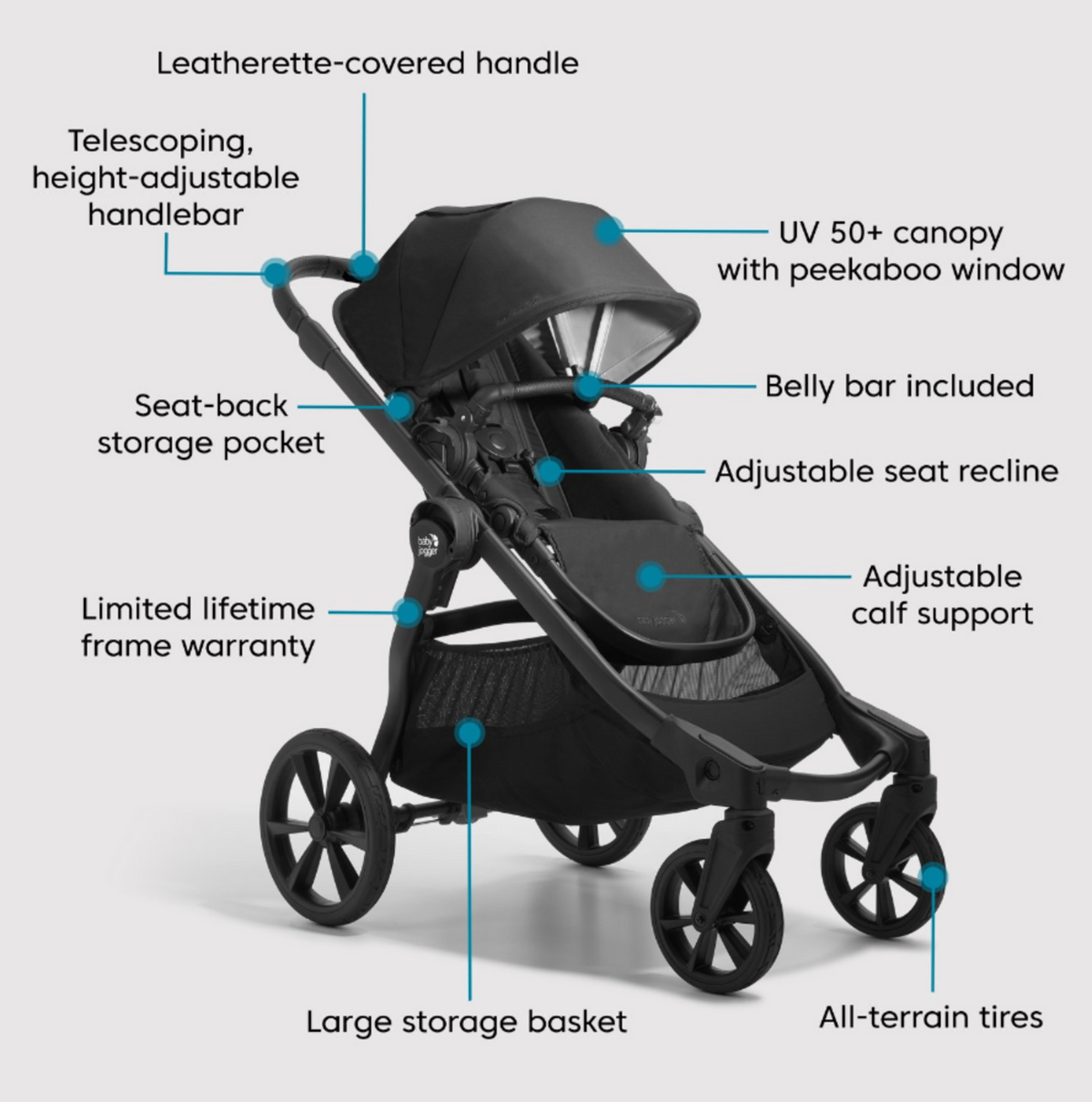 City Select 2 with Tencel by Baby Jogger Gear Baby Jogger