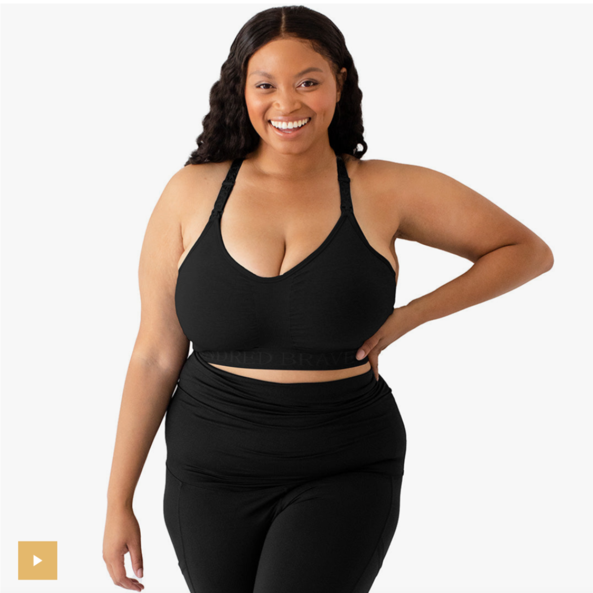 Sublime Support Nursing & Maternity Sports Bra - Black by Kindred Bravely Nursing + Feeding Kindred Bravely