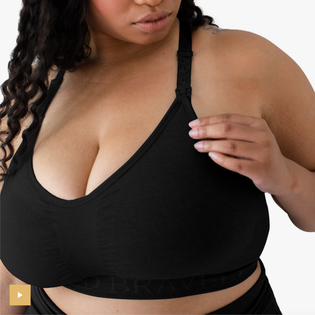 Sublime Support Nursing & Maternity Sports Bra - Black by Kindred Bravely Nursing + Feeding Kindred Bravely