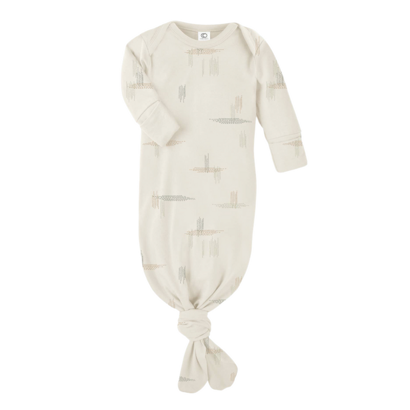 Landry Infant Gown - Corn Fields/Sage by Colored Organics