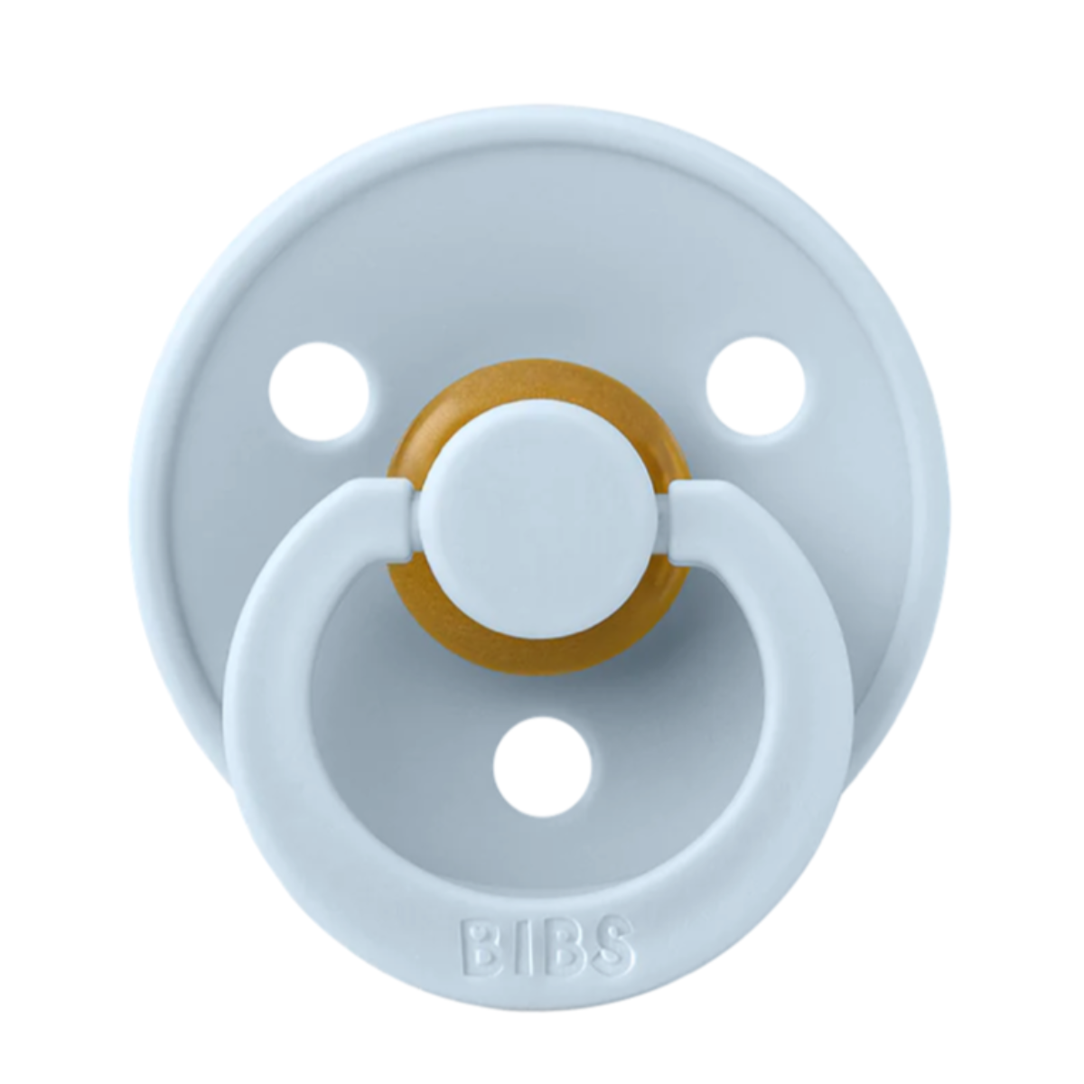 Bibs Original Pacifier 2pk - Baby Blue + White Infant Care BIBS