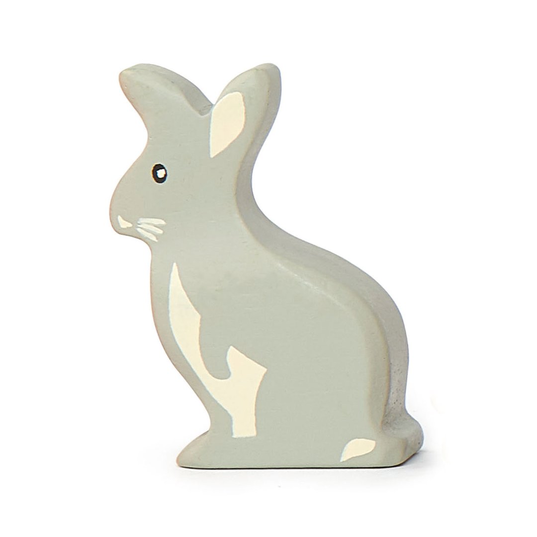 Small Wooden Figurine Toys Tender Leaf Toys Rabbit