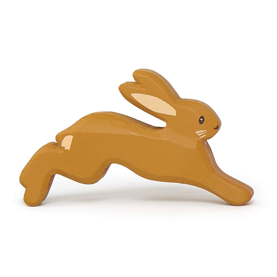 Small Wooden Figurine Toys Tender Leaf Toys Hare