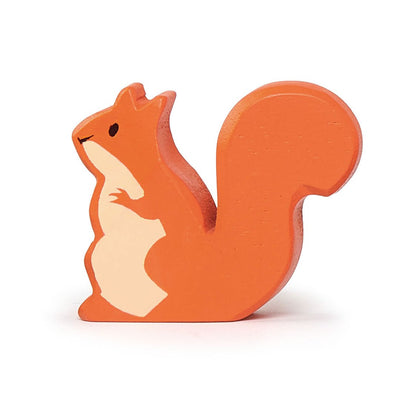 Small Wooden Figurine Toys Tender Leaf Toys Red Squirrel  