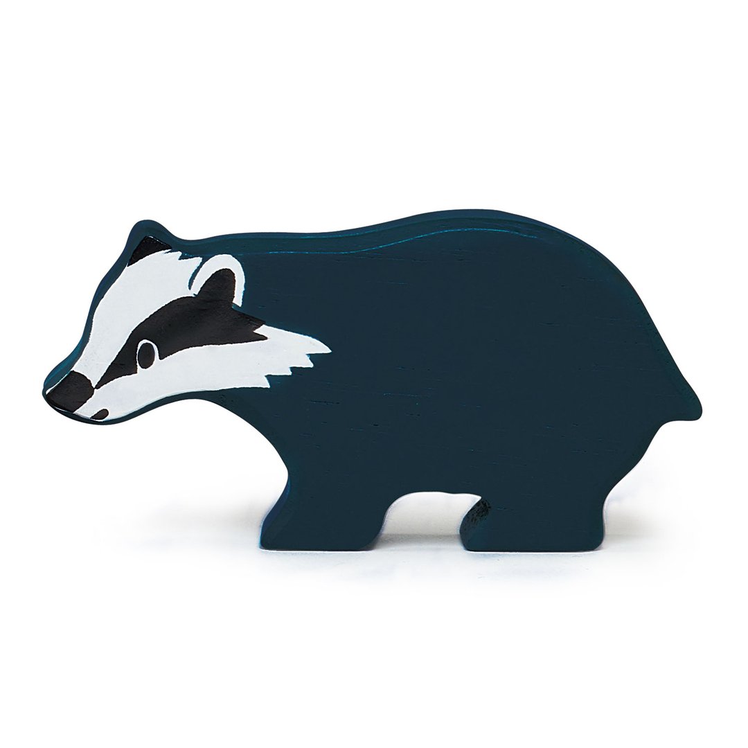 Small Wooden Figurine Toys Tender Leaf Toys Badger