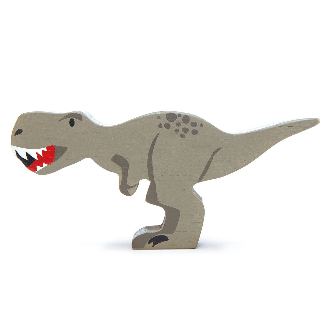 Small Wooden Figurine Toys Tender Leaf Toys Tyrannosaurus Rex