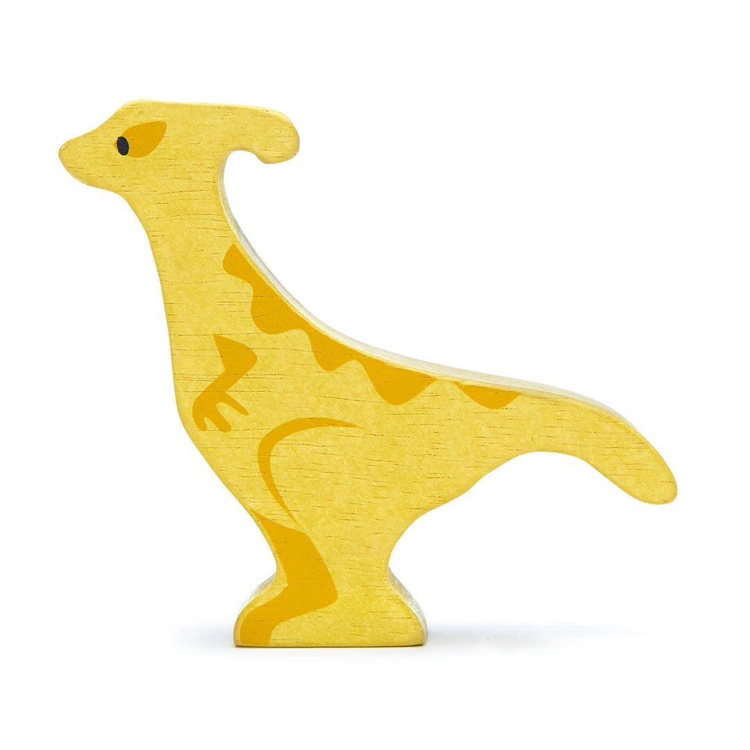 Small Wooden Figurine Toys Tender Leaf Toys Parasaurolophus