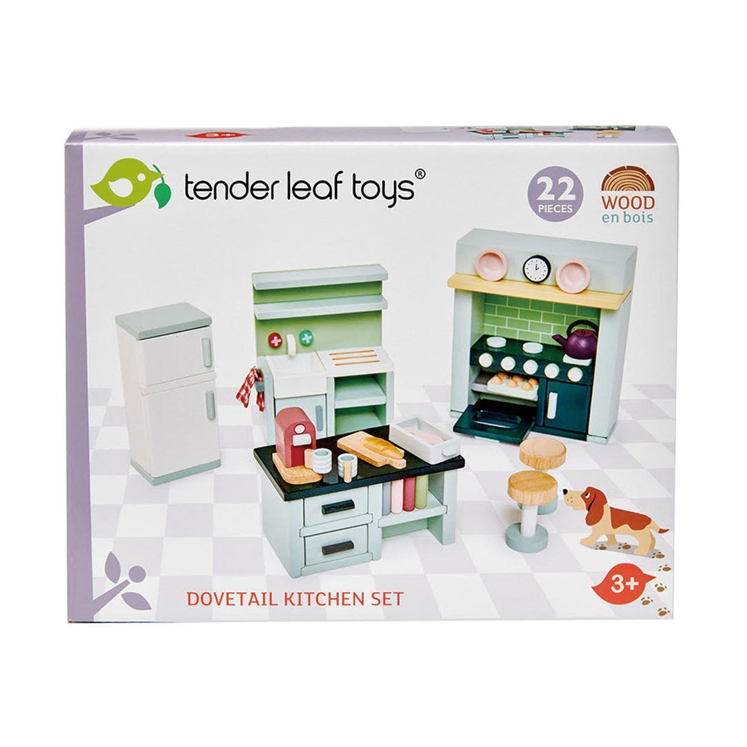 Dolls House Kitchen Wooden Furniture by Tender Leaf Toys Toys Tender Leaf Toys