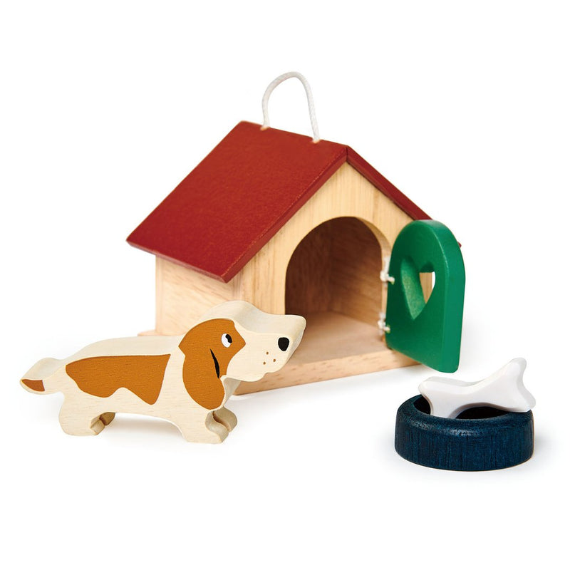 Pet Dog Set Wooden Toy by Tender Leaf Toys Toys Tender Leaf Toys   