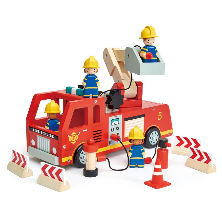 Fire Engine Wooden Toy by Tender Leaf Toys Toys Tender Leaf Toys