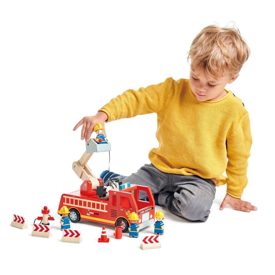 Fire Engine Wooden Toy by Tender Leaf Toys Toys Tender Leaf Toys