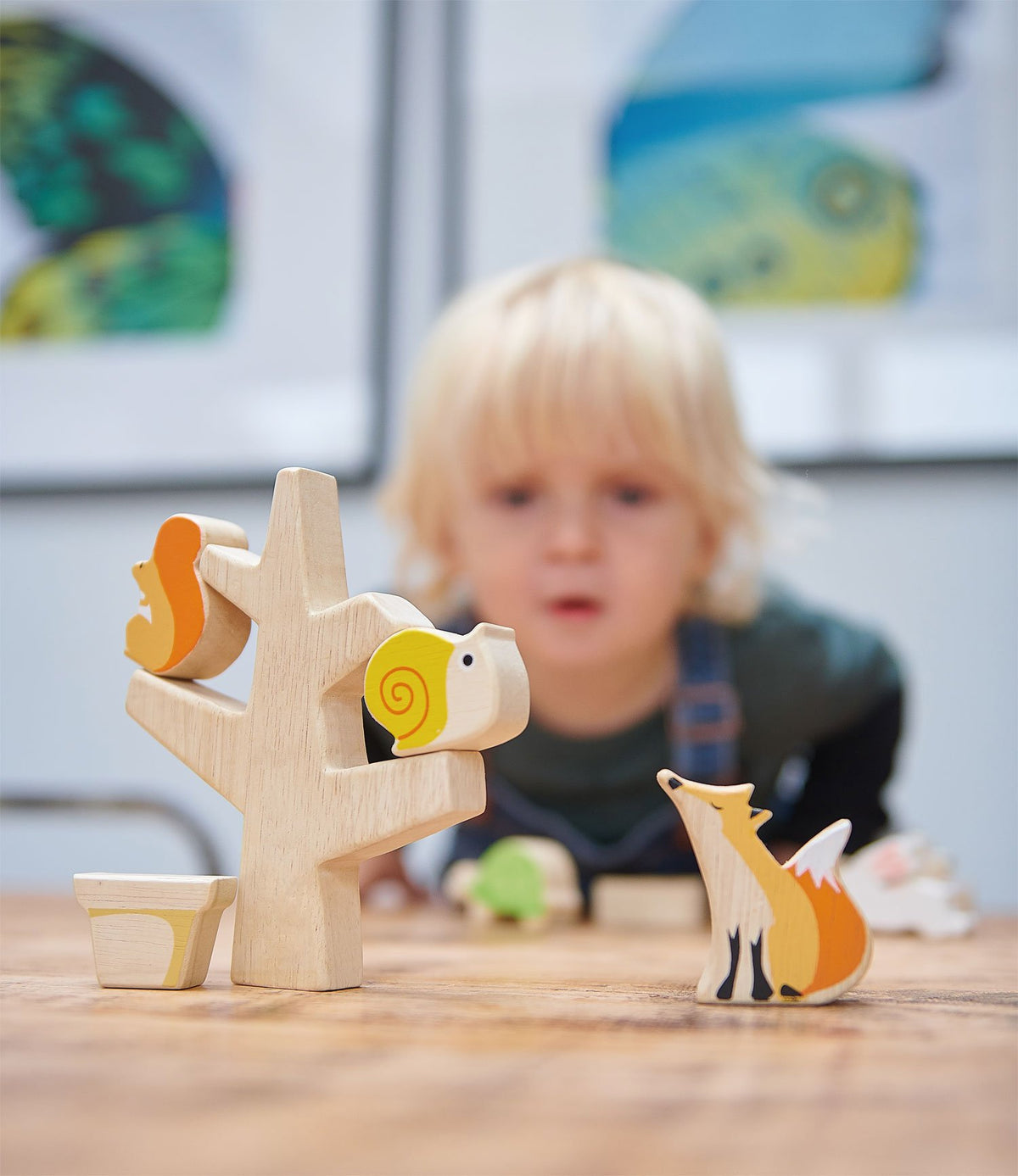 Stacking Garden Friends Wooden Toy by Tender Leaf Toys Toys Tender Leaf Toys