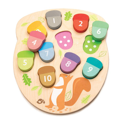 How Many Acorns Wooden Toy by Tender Leaf Toys Toys Tender Leaf Toys   