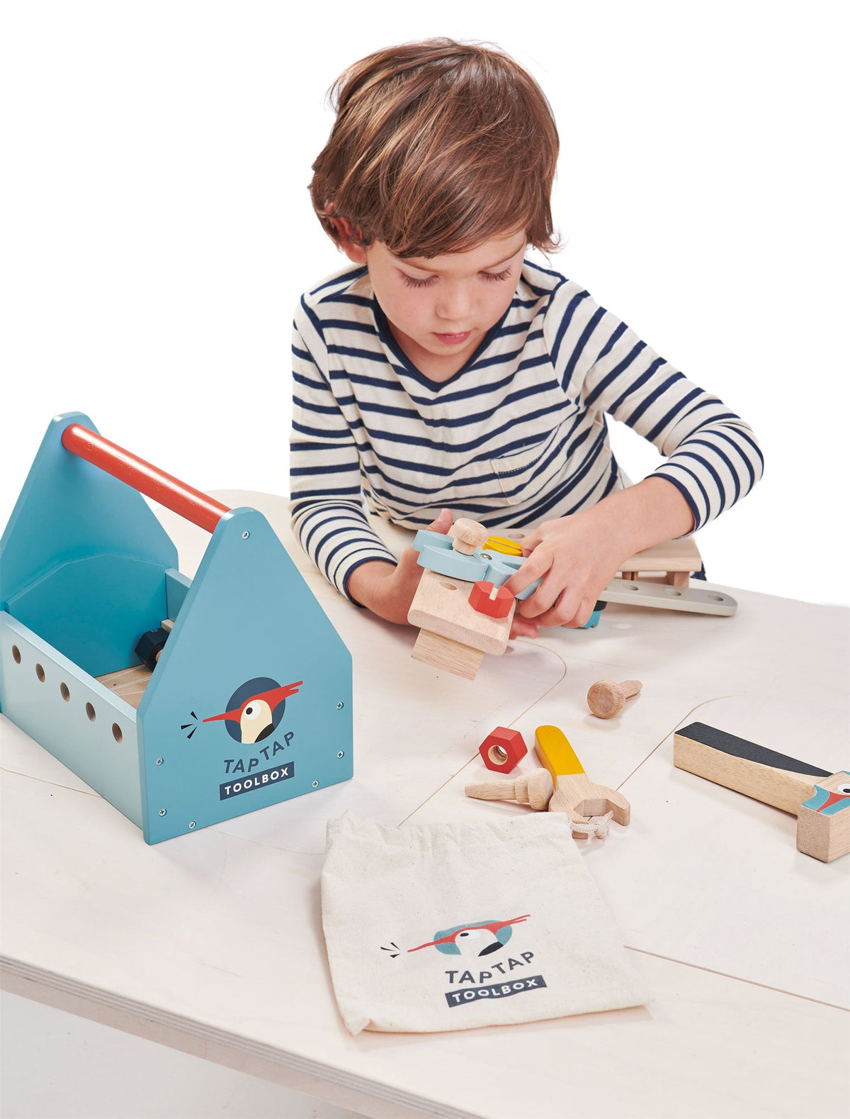 Tap Tap Tool Box Wooden Toy Set by Tender Leaf Toys Toys Tender Leaf Toys