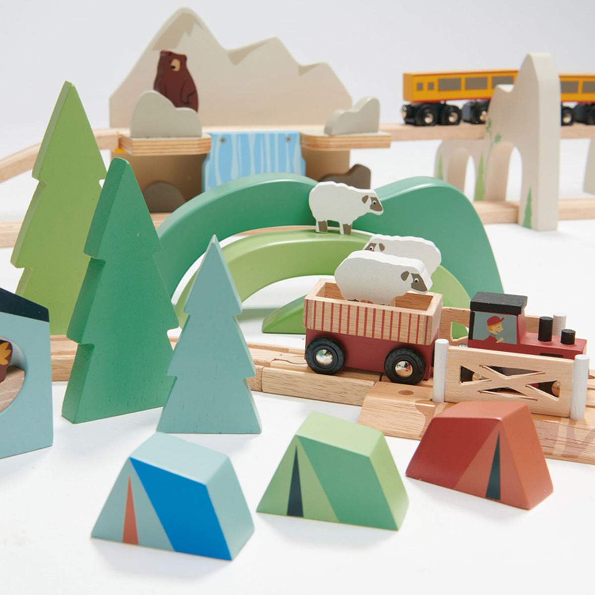 Mountain View Train Set by Tender Leaf Toys Toys Tender Leaf Toys