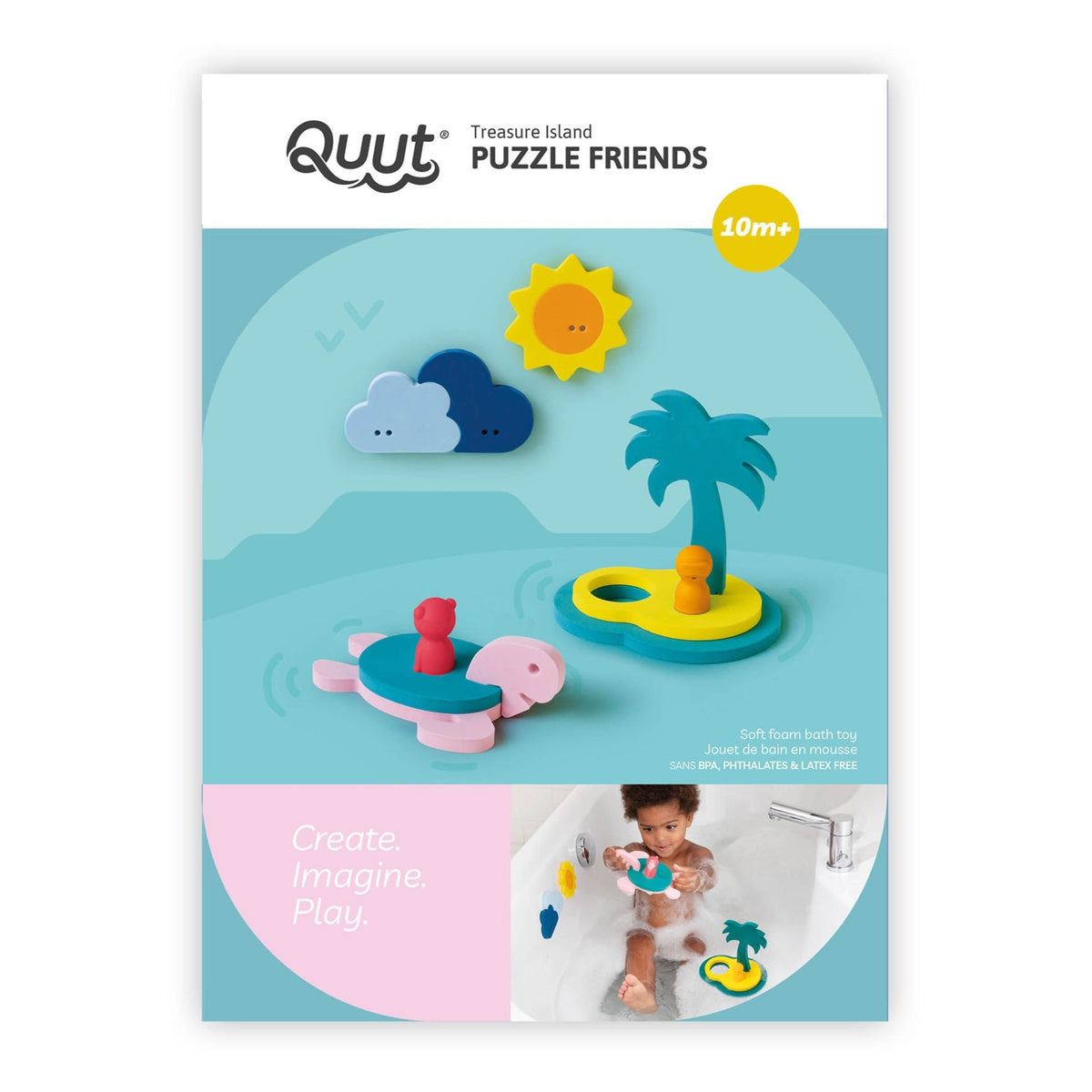 Bath Puzzle Friends - Treasure Island by Quut Toys Toys Quut Toys