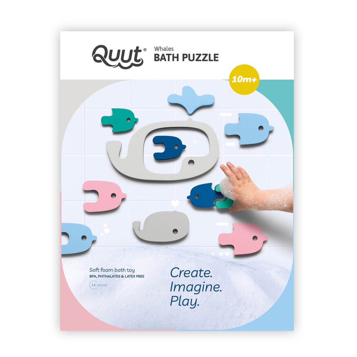 Bath Puzzle - Whale by Quut Toys Toys Quut Toys
