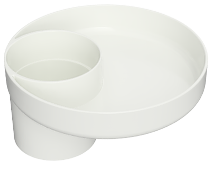 Travel Tray for Cup Holders Gear Travel Tray White