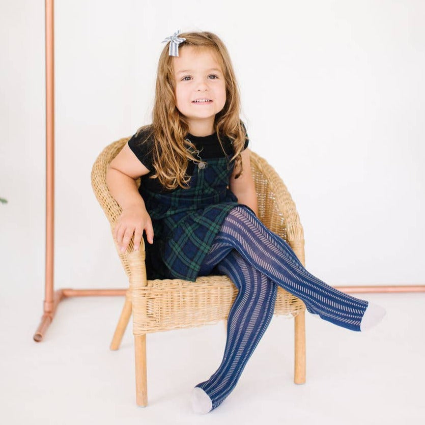 Axis Tights - Navy by Shop Olivia J Accessories Shop Olivia J
