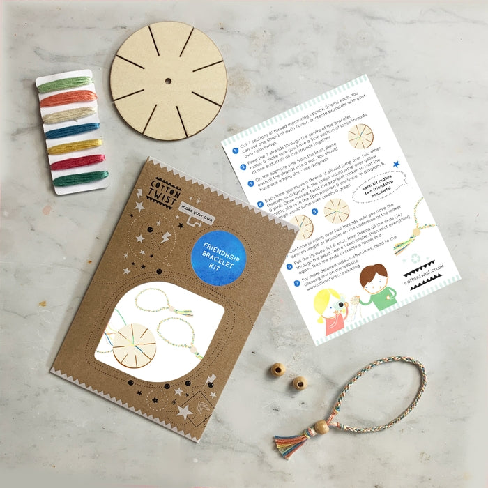 Make Your Own Friendship Bracelet Kit by Cotton Twist Toys Cotton Twist