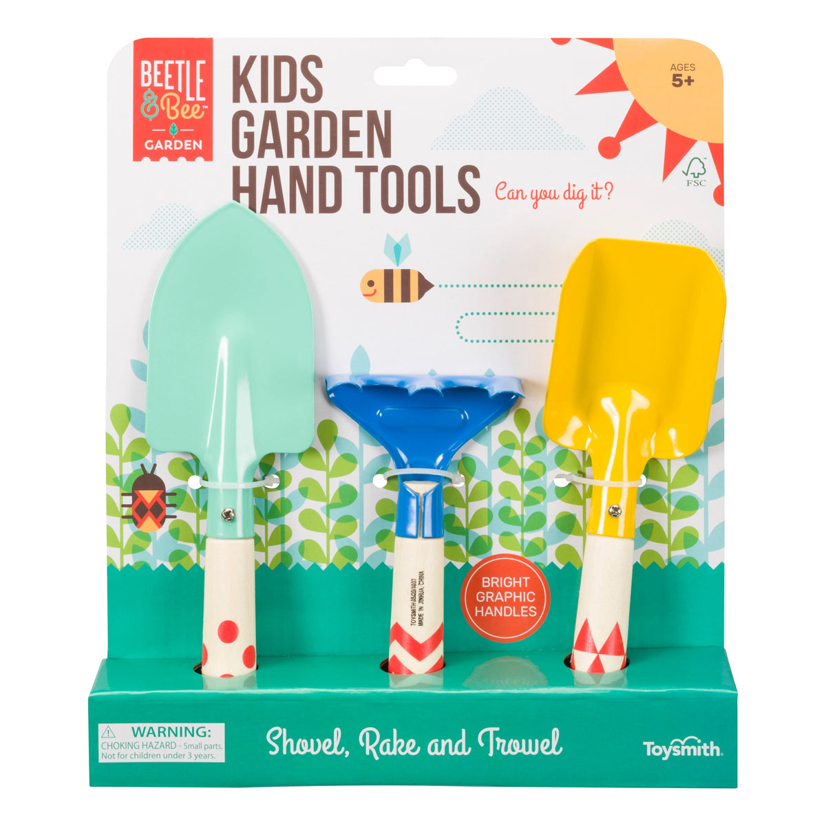 Beetle & Bee Kids Garden Hand Tools by Toysmith Toys Toysmith