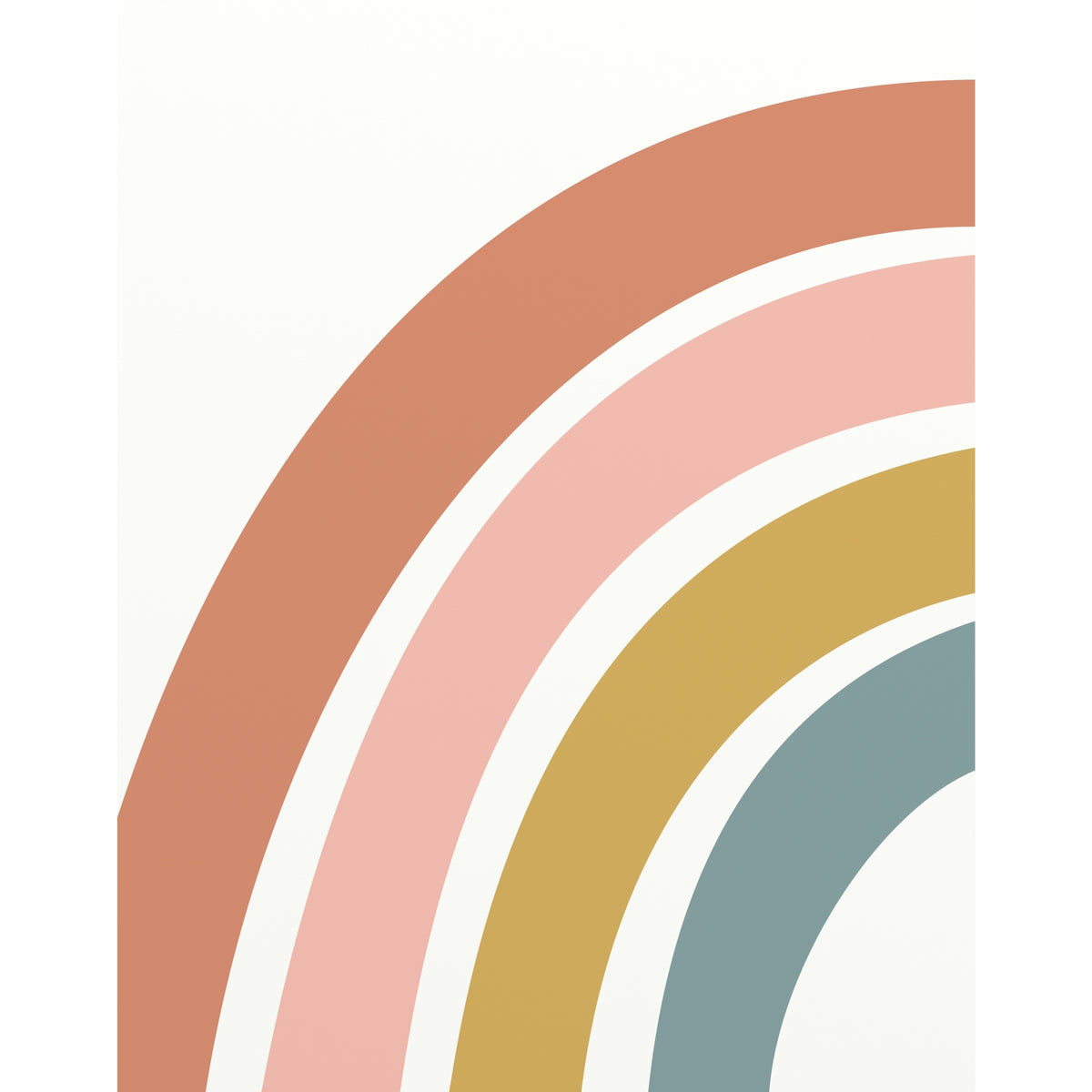 Muted Rainbow Left Half Print by Made for Maise Decor Made for Maise