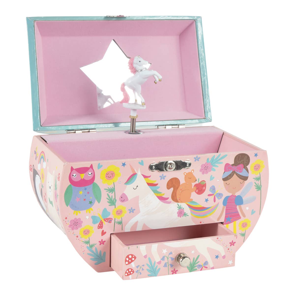 Musical Jewelry Box Oval Shape - Rainbow Fairy by Floss & Rock Accessories Floss & Rock