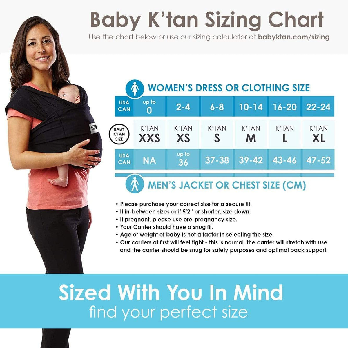 Baby K'Tan Baby Carrier - Original Cotton Gear Baby K'Tan