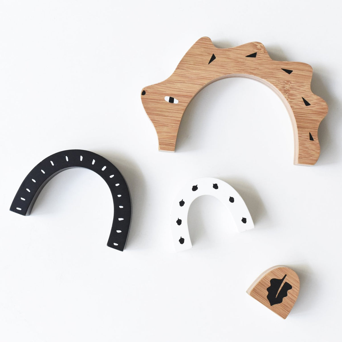 Bamboo Nesting Hedgehog by Wee Gallery Toys Wee Gallery