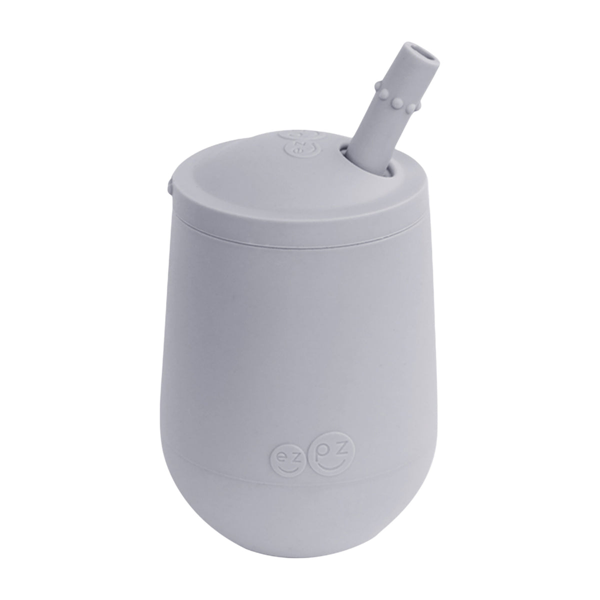 Mini Cup + Straw Training System by Ezpz Nursing + Feeding EZPZ Pewter