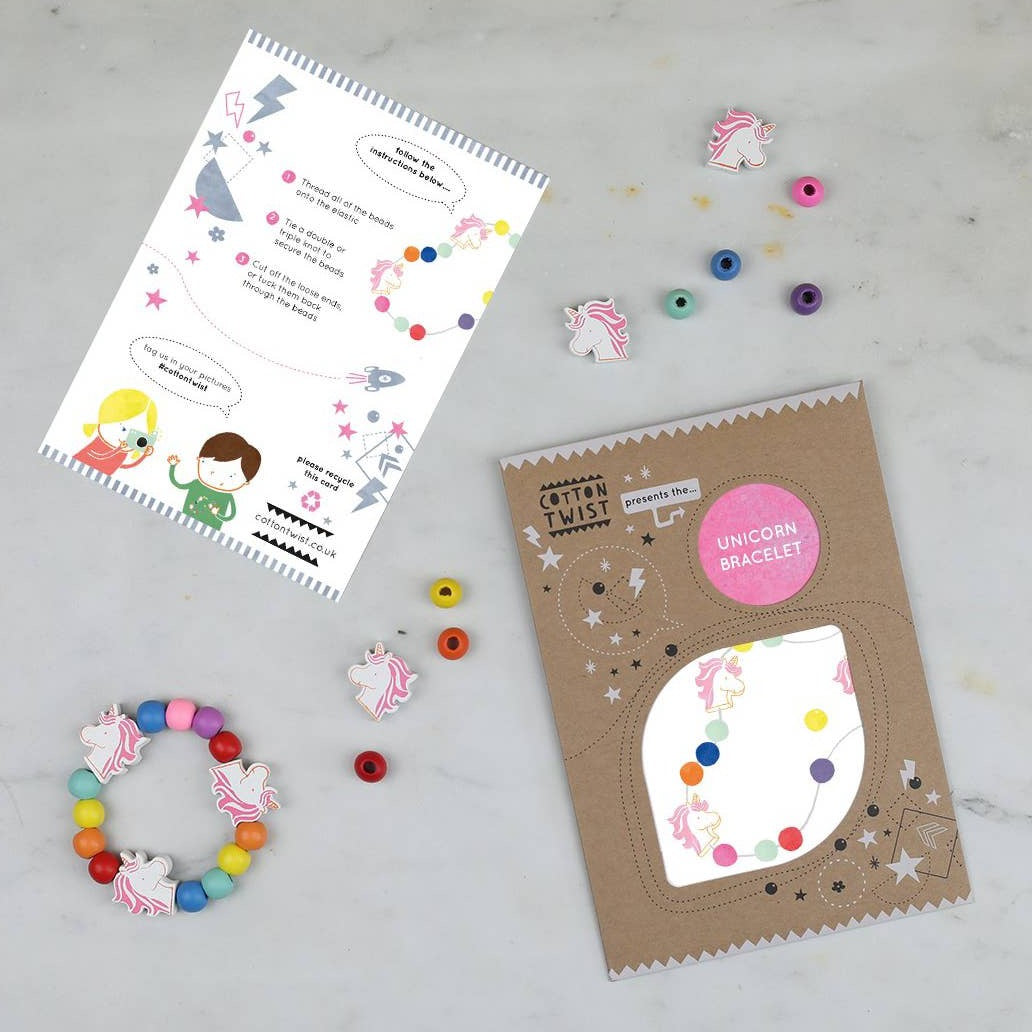 Make Your Own Unicorn Bracelet Kit by Cotton Twist Toys Cotton Twist