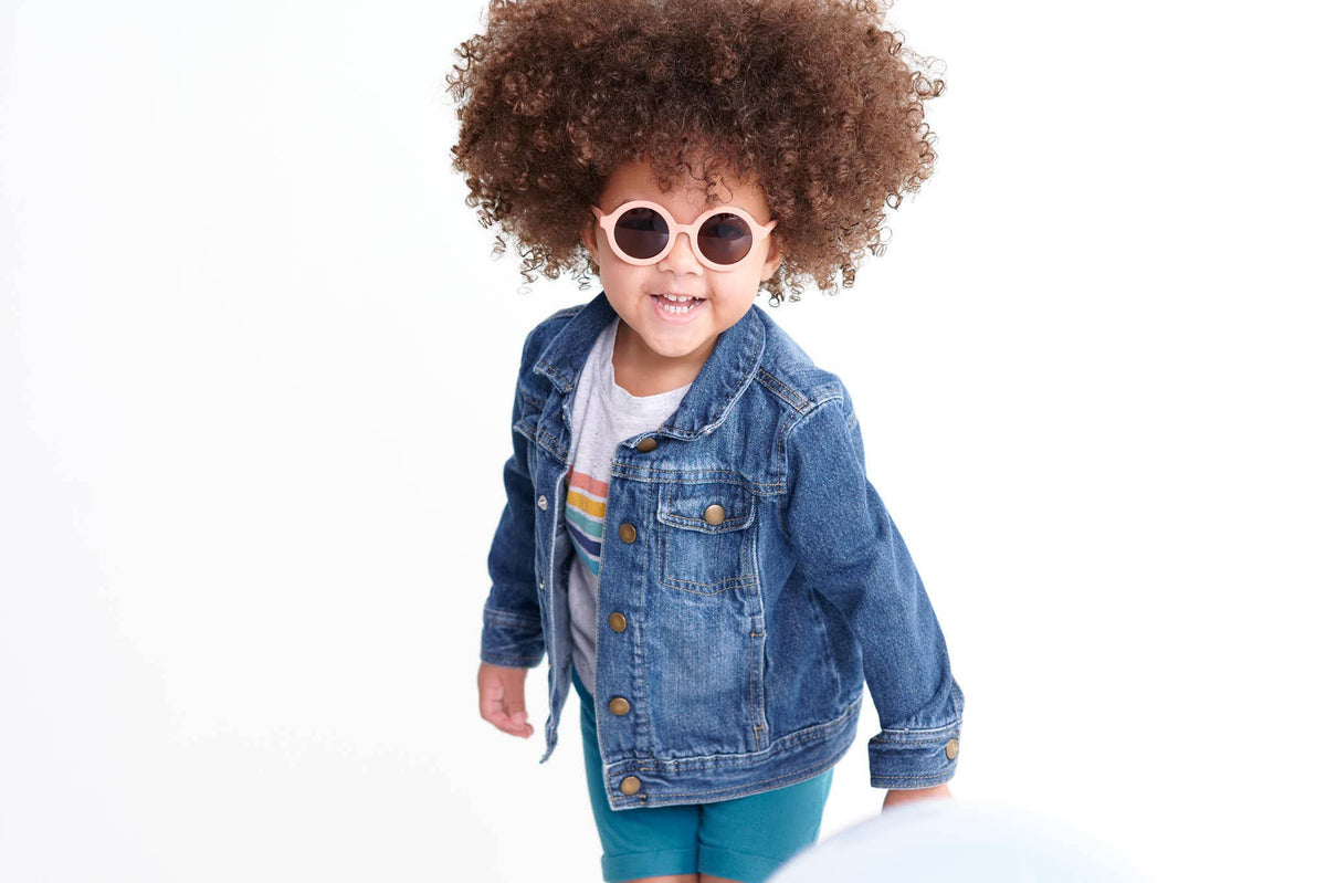 Euro Round Sunglasses - Peachy Keen with Amber Lens by Babiators Accessories Babiators