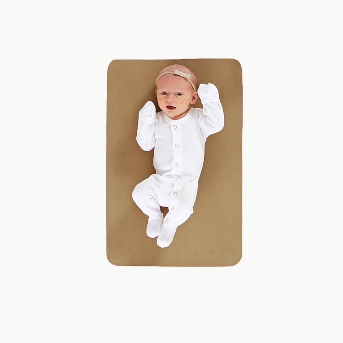 Leather Micro Changing Mat - Camel by Gathre Bath + Potty Gathre