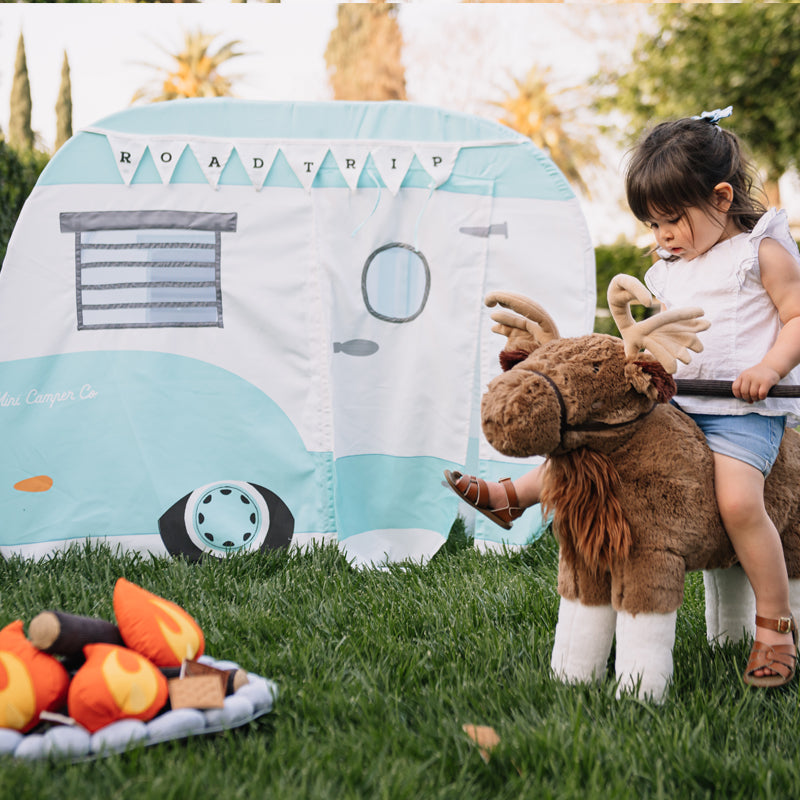 Blue Roadtrip Camper Playhome by Wonder & Wise Toys Wonder & Wise