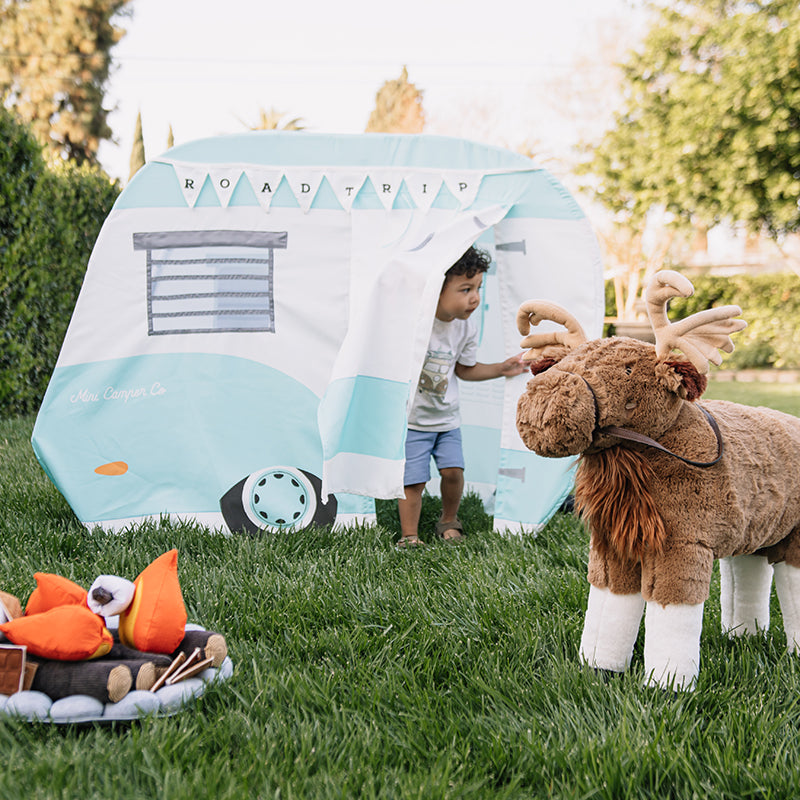 Blue Roadtrip Camper Playhome by Wonder & Wise Toys Wonder & Wise