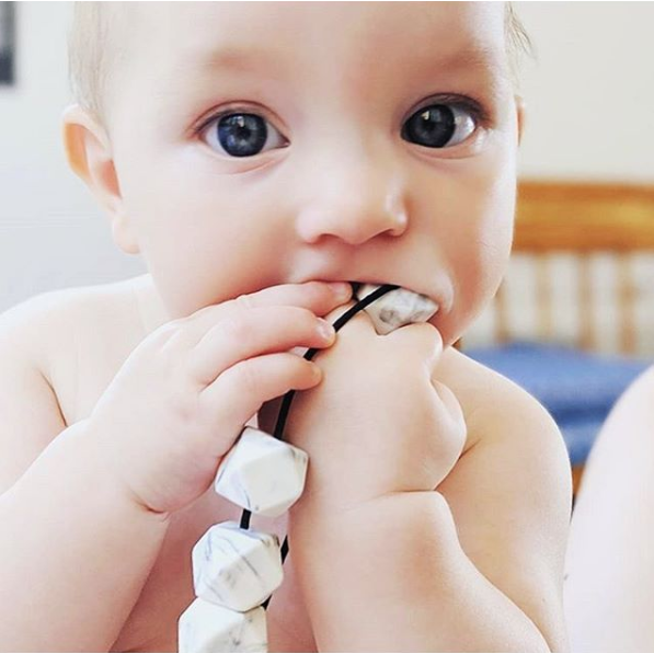 Hoxton Silicone Teething Necklace by East London Baby Co Accessories East London Baby Co