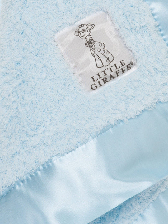 Chenille Solid Security Blanky - Blue by Little Giraffe