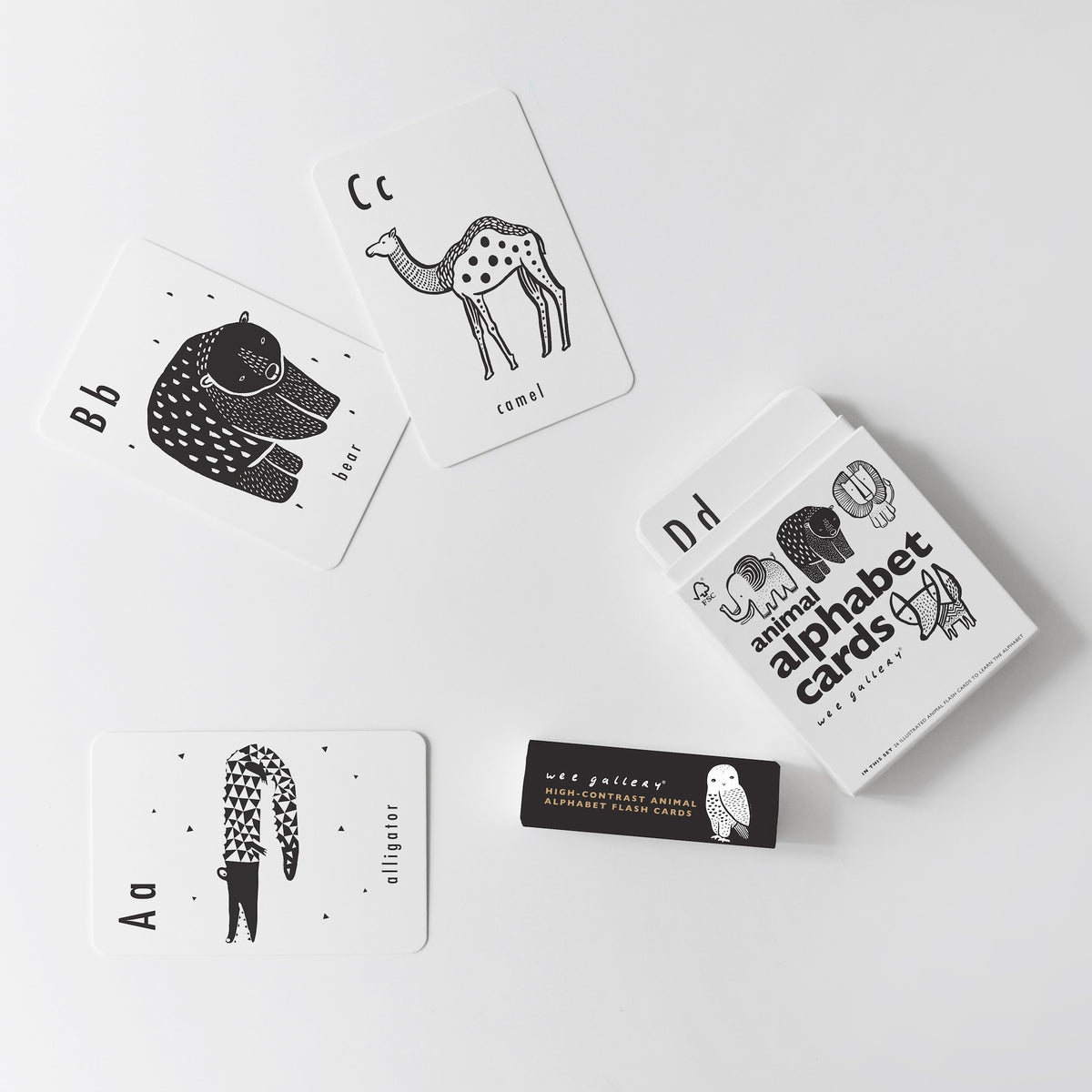 Animal Alphabet Cards by Wee Gallery Toys Wee Gallery