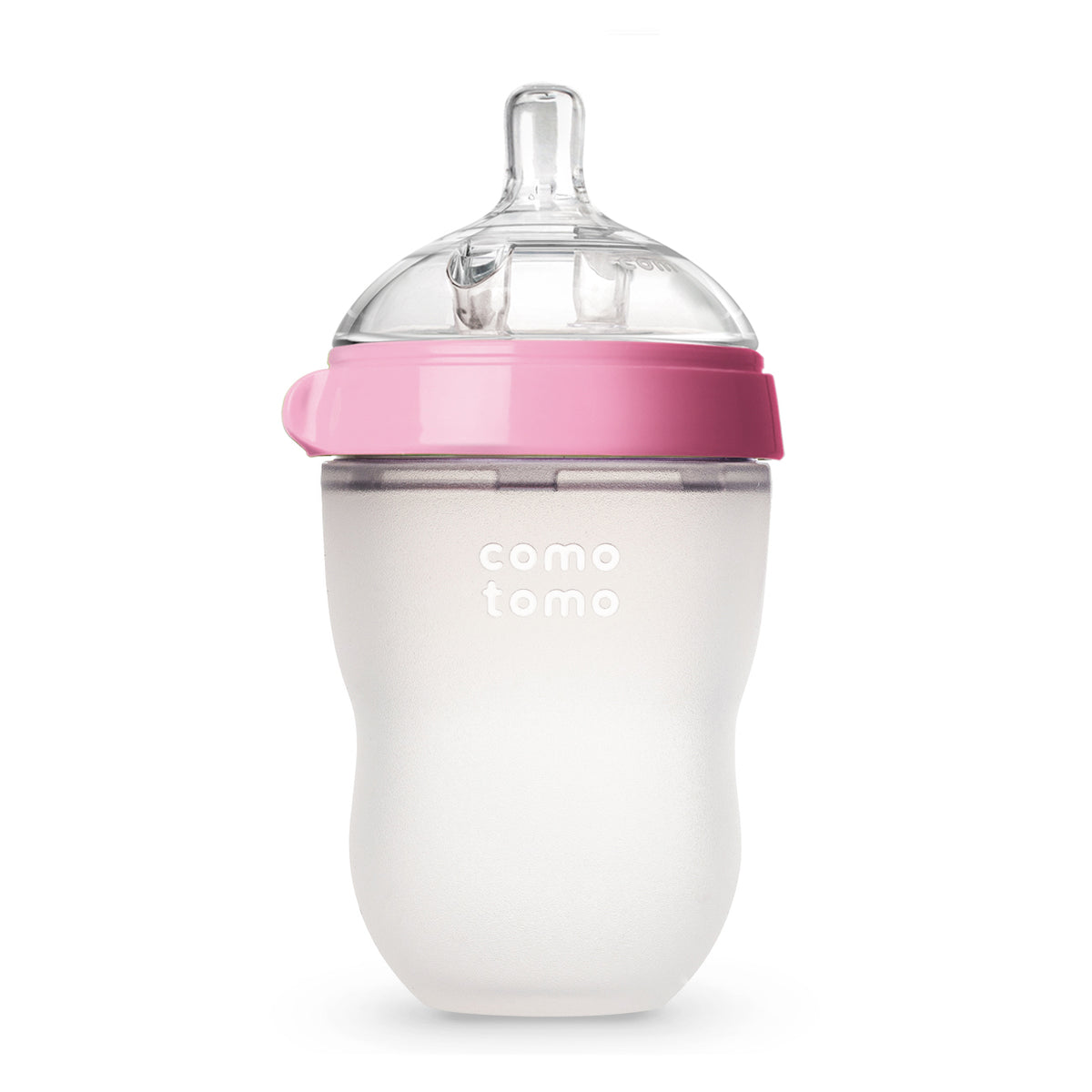 Comotomo Natural Feel Baby Bottle - Pink 8 Oz Nursing + Feeding Comotomo