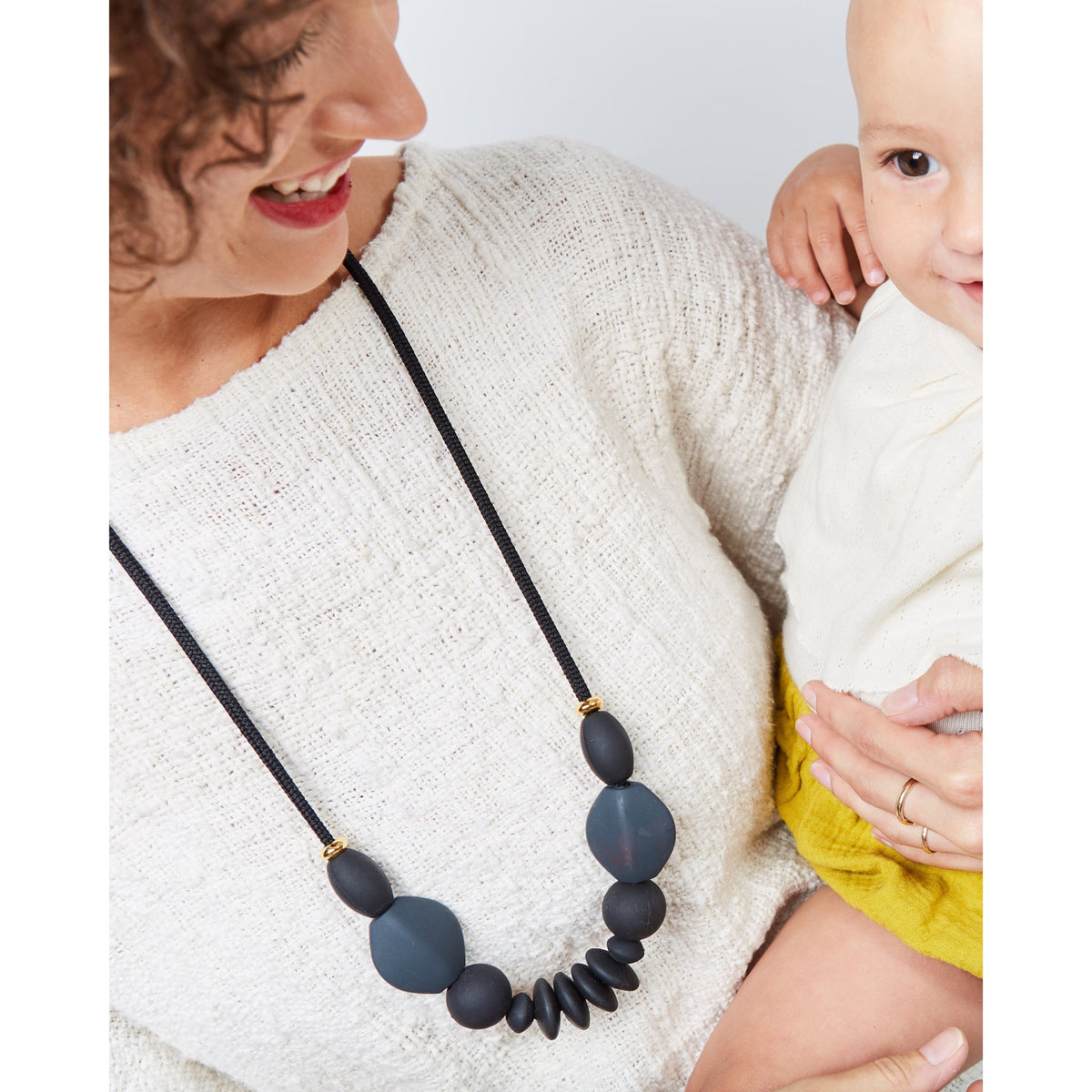 Charcoal Signature Teething Necklace by January Moon Accessories January Moon