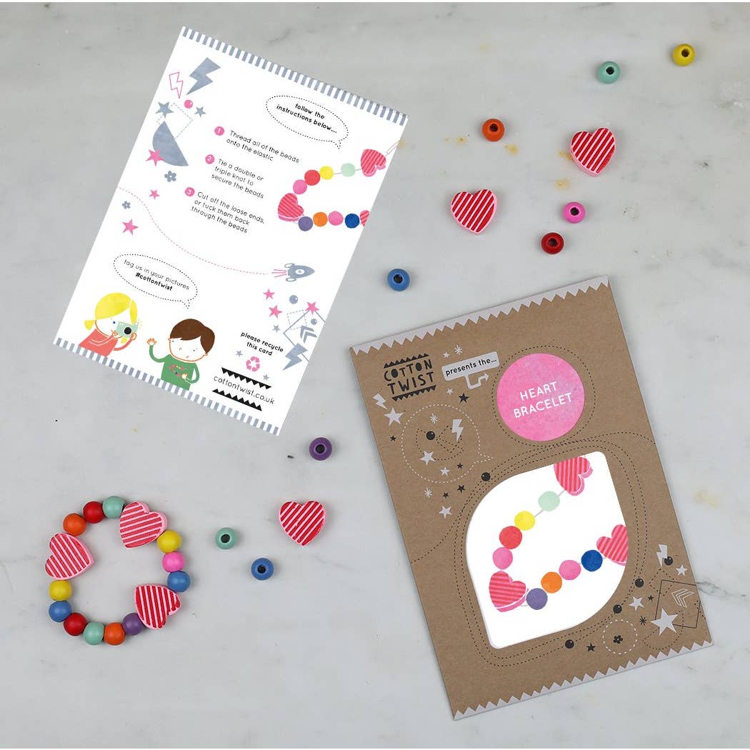 Make Your Own Heart Bracelet Kit by Cotton Twist Toys Cotton Twist