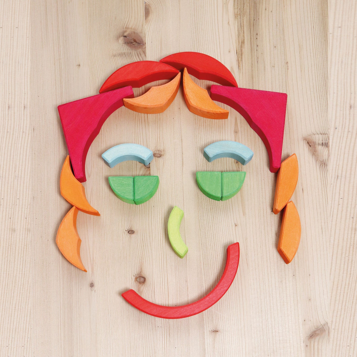 Wooden Building Set Arcs in Squares by Grimm's Toys Grimm's
