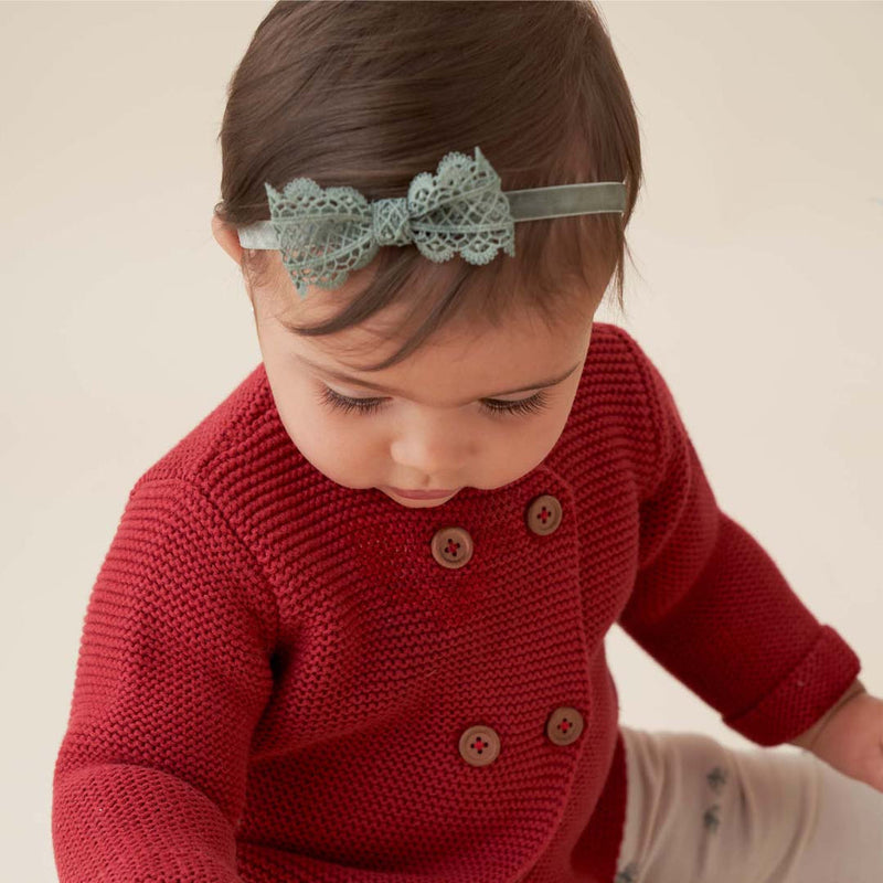 Holiday Lacy Bow Headband - Set of 3 by Elegant Baby Accessories Elegant Baby   