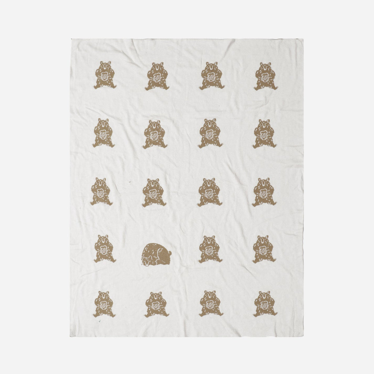 Organic Knit Blanket - Honey Bear by The Blueberry Hill Bedding The Blueberry Hill
