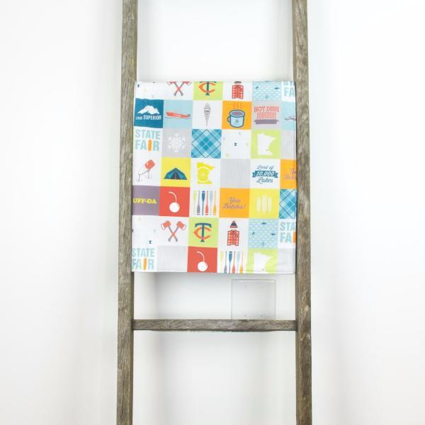 Minnesota Patchwork Baby Blanket and Play Mat - Large Silver Cuddle Bedding Abbey&
