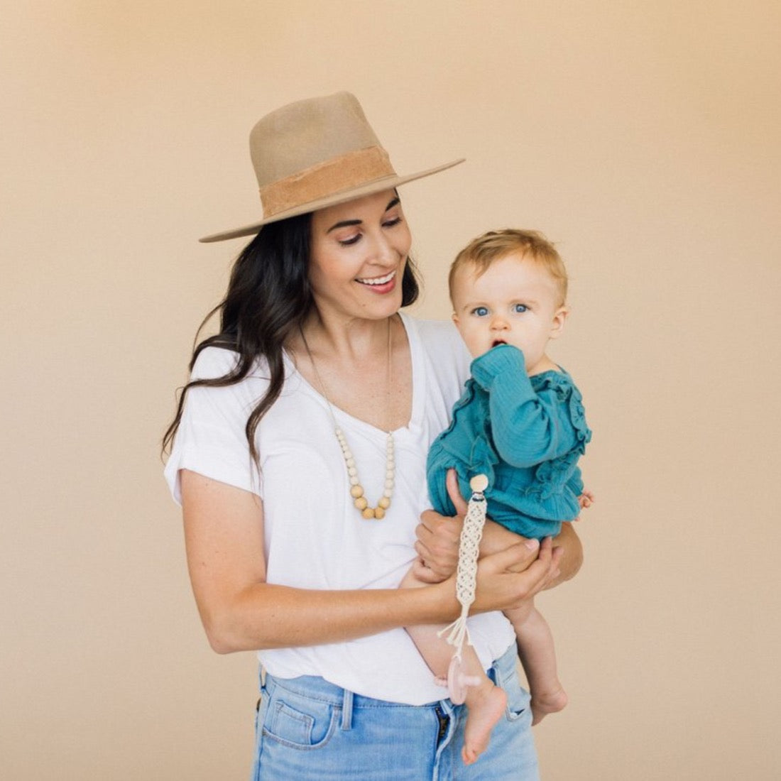 Landon Teething Necklace - Cream by Chewable Charm Accessories Chewable Charm