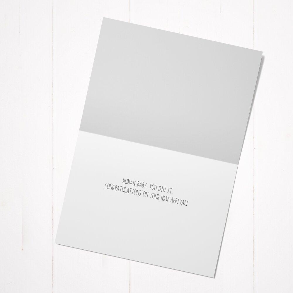 Baby Size Card by Party Napkins Co Paper Goods + Party Supplies Party Napkins Co