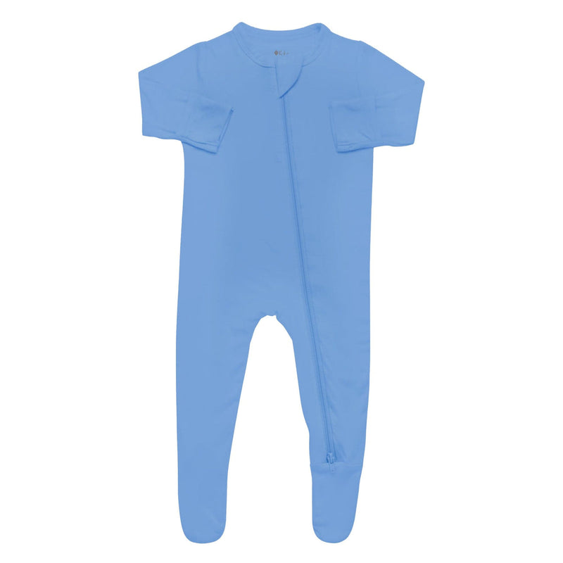 Solid Footie with Zipper - Periwinkle by Kyte Baby